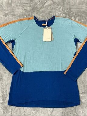 Icebreaker 200 Merino longsleeve Crew Oasis Women’s XL Atlantis hydro trail hike